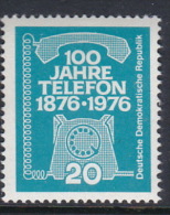 German Democratic Republic 1976 Centenary Of Telephone MNH - Other & Unclassified