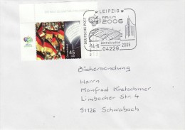 GERMANY 2006 FOOTBALL WORLD CUP GERMANY COVER WITH POSTMARK  / E 18 / - 2006 – Germany