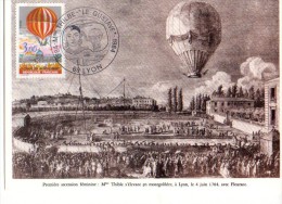 Lyon  Le Gustave 1784 - Montgolfières