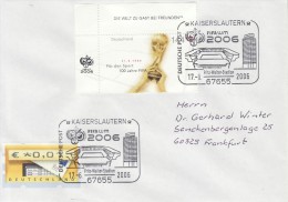 GERMANY 2006 FOOTBALL WORLD CUP GERMANY COVER WITH POSTMARK  / E 23 / - 2006 – Germany