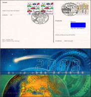 Pluskarte Deutsche Post Millenium 2 Verschiedene Sonderstempel 31.12.1999 Und 01.01.2000 #2 - Postkarten - Gebraucht