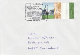 GERMANY 2006 FOOTBALL WORLD CUP GERMANY COVER WITH POSTMARK  / E 34 / - 2006 – Germany