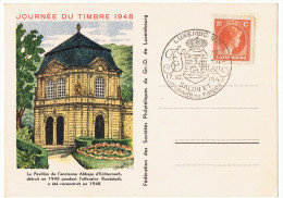 17/10/1948 - LUXEMBOURG - Journée Du Timbre - ECHTERNACH - Pavillon De L´ Ancienne Abbaye - Oblitérés