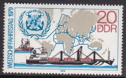 German Democratic Republic 1979 World Navigation Day MNH - Andere & Zonder Classificatie