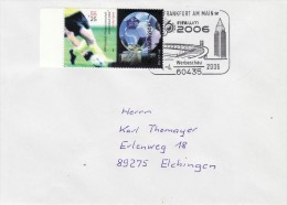 GERMANY 2006 FOOTBALL WORLD CUP GERMANY COVER WITH POSTMARK  / E 50 / - 2006 – Germany