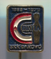BOWLING - Djakovo, Croatia, Vintage Pin, Badge - Bowling