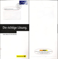 Plusbrief Ganzsache Dienstganzsache Deutsche Post EA B8 /02 [links 1] 144 C 00.00.04-18 Gelaufen - Private Covers - Mint
