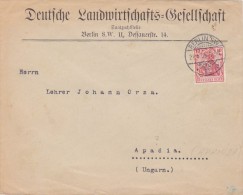 879A  DEUTFCHE LANDMIRTFCHAFTS  ,PATENT "DLG" , COVER  ,1909 GERMANIA - Perfins
