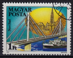 Bridge DUGA / Rainbow - NOVI SAD / DANUBE - 1985 Hungary - Used With Gum - Usati