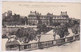 CPA  PARIS 6eme, PALAIS DU LUXEMBOURG ET LES JARDINS EN 1936!! - Arrondissement: 06