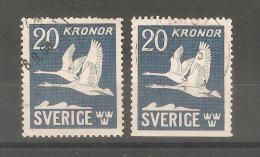 Serie Nº A-7/7A Suecia - Used Stamps