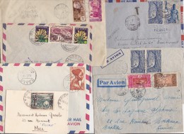 VOYAGE DANS LES PAYS DE L'AOF  10 ENVELOPPES - Briefe U. Dokumente