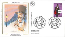 Enveloppe FDC Soie - Rocambole - Héros Français Du Roman Policier - Saint Nazaire - 1996 - 1990-1999