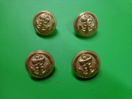 6 Boutons Encre  Marine-. - Buttons