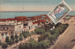 TUNISIE  CARTE AVEC TIMBRE AERIEN - Storia Postale