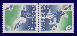 SWEDEN 1992 EURO FOOTBALL PAIR U.M. FACIT 1732-1733 - Nuevos