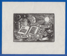 Ex-libris; Cajus T. Jiga; Eppur Si Muove; 152x128 Mm - Ex-Libris