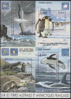 TAAF 2001 Michel Bloc Feuillet 5 Neuf ** Cote (2005) 13.00 Euro Animaux De L'Antarctique - Blocks & Kleinbögen