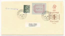 GRANDE BRETAGNE - 4 Enveloppes "Royal Mail First Class" Affranchissements Complémentaires Vignettes + Timbres 1985 - Luftpost & Aerogramme