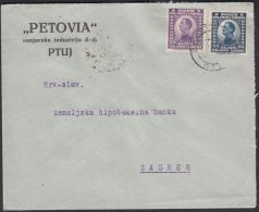 Yugoslavia 1924, Cover Ptuj To Zagreb W./postmark Ptuj - Brieven En Documenten