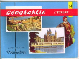 Géographie L'Europe Fiches Didactiques Livret Educatif Volumétrix N°14  26 Pages 48 Images BE - Learning Cards