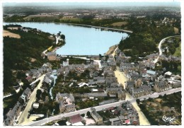 Cpsm: 22 JUGON LES LACS (ar. Dinan) Vue Générale Aérienne Du Centre Vers L'Etang  CIM  N° 241.75 A - Jugon-les-Lacs