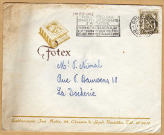 Enveloppe Cover Brief 420 Fotex Ets J. Mohin Bruxelles + Flamme - Covers & Documents