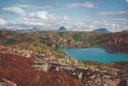 Looking Across Loch Roe To Suilven & Canisp, Sutherland, Scotland - Colourful Scotland 108 Unused - Sutherland