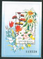 HUNGARY-1991.Souvenir Sheet - Flowers Of America MNH! Mi Bl.214 - Nuovi