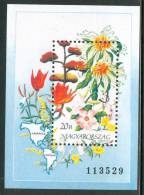 HUNGARY-1991.Souvenir Sheet - Flowers Of America MNH! Mi Bl.214 - Ungebraucht