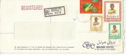 Brunei 1989 Registered Cover - Brunei (1984-...)