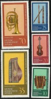 German Democratic Republic 1977 Musical Instrument Set MNH - Andere & Zonder Classificatie