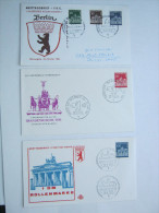 1967, Brandenburger Tor , 3 FDC - Lettres & Documents