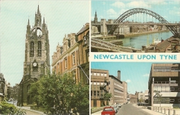 GB - NorthUL - Newcastle Upon Tyne - Multiview : St. Nicholas Cathedral, River Tyne, The  University - Newcastle-upon-Tyne