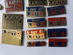 Lot Pins Jeux, Loto, Tac O Tac, Different - Lots