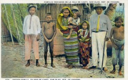 FAMILLE INDIGENA DE LA ISLA DE CARTI SANS BLAS - REP. DU PANAMA - Panama