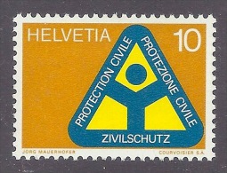 Helvetia / Switzerland 1972 - Civil Protection, Protezione Civile, Zivilschutz MNH - Unused Stamps
