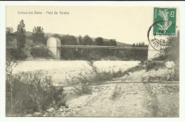 Cpa  GREOUX Les BAINS , Pont Du Verdon , Animé  , 1909 - Gréoux-les-Bains