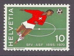 Helvetia / Switzerland 1970 75th Anniversary - Sport, Football, Calcio MNH - Unused Stamps