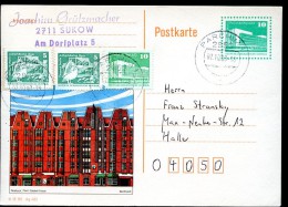 DDR P91 Bild-Postkarte Gelaufen LETZTTAG DDR Parchim 02.10.1990 - Postkarten - Gebraucht