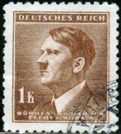 GERMANIA, PROTETTORATO BOEMIA MORAVIA, 1942, COMMEMORATIVO, HITLER, FRANCOBOLLO USATO, Michel 95 - Oblitérés