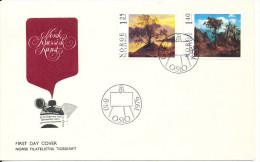 Norway FDC 8-10-1976 Paintings Complete With Cachet - FDC