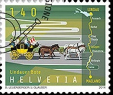 2014 - SVIZZERA - CORRIERE LINDAU - TIMBRATO - SET CTO. - Used Stamps