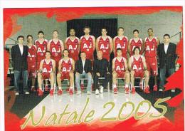 ITALIA - PROMOCARD 5643  - BASKET: OLIMPIA MILANO  (ARMANI JEANS ) - NATALE 2005    - RIF.1292 - Basketbal