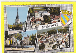 CPSM - MEURSAULT - Multivues  Avec Blason - église, Hotel De Ville  Vue Aérienne - Meursault