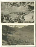 Suisse Andermatt Cpa Photo 2 Cartes Vue Generale Neige - Matt