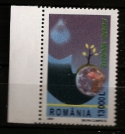 Roumanie Romana 2001 N° 4674 ** Europa, Eau, Richesse Naturelle, Globe, Arbre, Goutte D´eau, Ecologie, Espace, Planète - Neufs