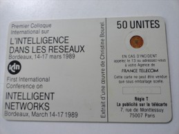 RARE: INTELLIGENCE DANS LES RÉSEAUX - BORDEAUX  (USED CARD) - Ad Uso Interno