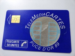 RARE : TELEMEDIACARTES PUCE D' OR 89  (USED CARD) - Telefoonkaarten Voor Particulieren
