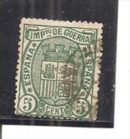 España/Spain-(usado) - Edifil  154 - Yvert  Impuesto De Guerra-3 (o) - Kriegssteuermarken